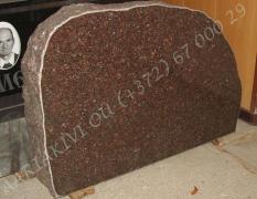 Hauakivi [054-16] 90x60cm, Poleeritud Klombitud Klombitud, pruun graniit