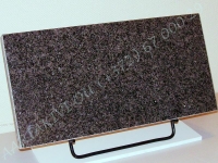 Hauaplaat [0125-57] 50x25x3cm, tumehall graniit, metallalus