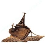Toode nr 4585 - Pronks purjepaat 7x10cm