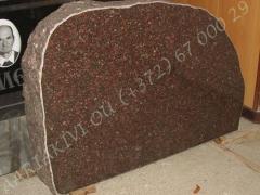 Hauakivi [054-16] 90x60cm, Poleeritud Klombitud Klombitud, pruun graniit